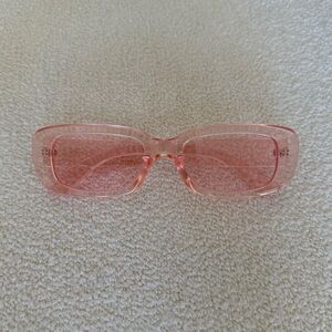 Rectangle Pink Sunglasses